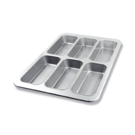 Chicago Metallic 43040 Loaf Pan 17-7/8" X 25-7/8" Overall Makes (6) 10-7/8" X 4-7/8" Loaves