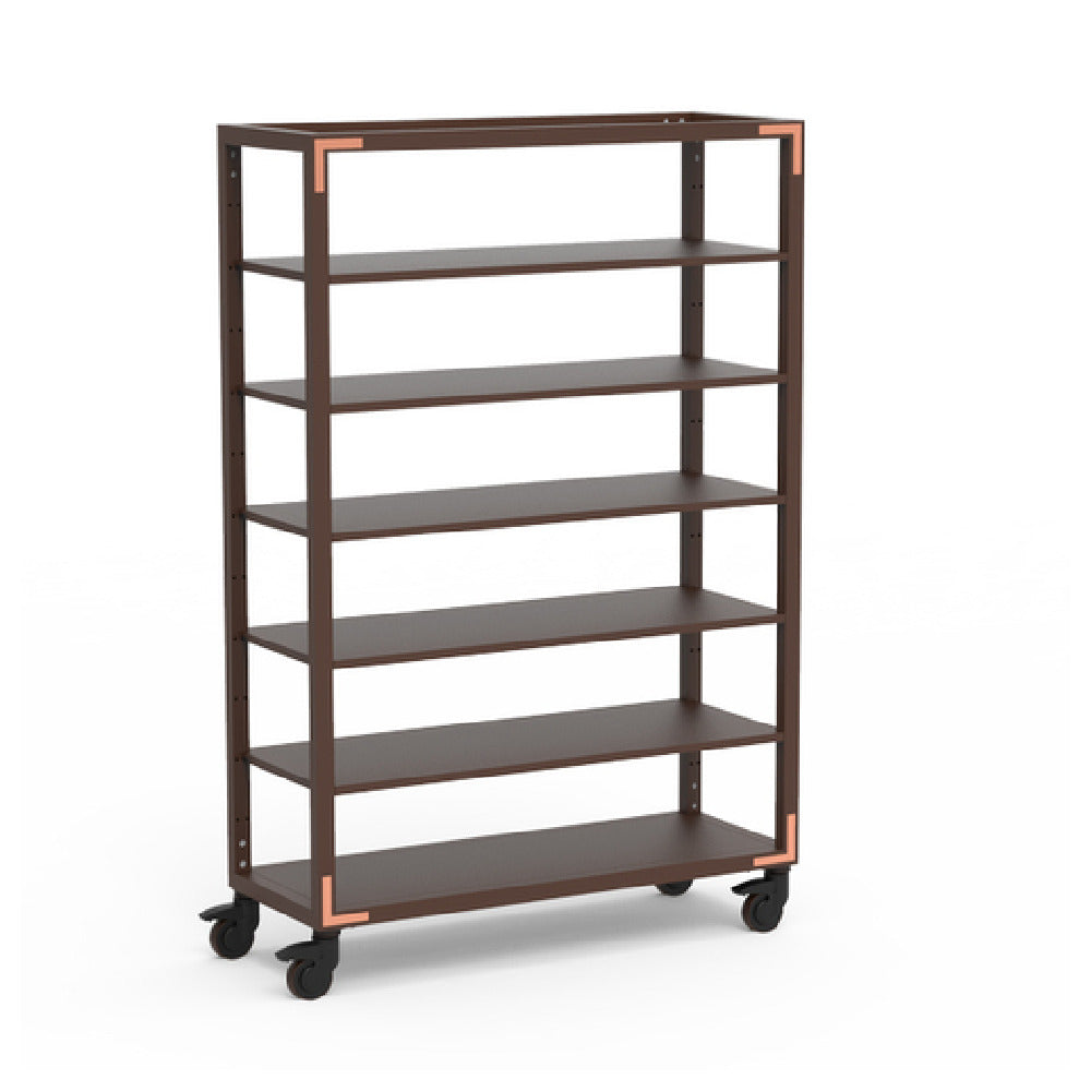 Steelite MGCCAN09DCXW Canvas Five Shelf Unit Dark Brushed Copper On Casters Steelite Performance