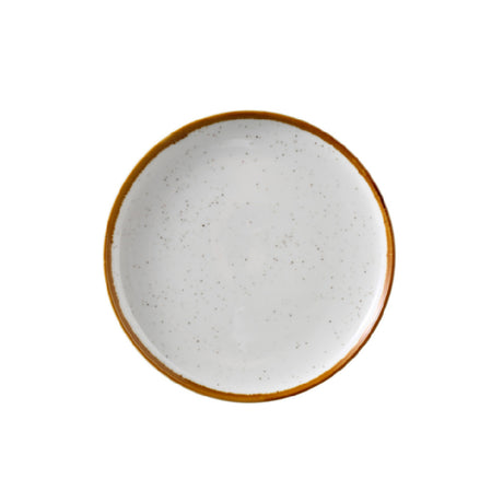 Yanco GL-106 Glory Plate With Up-Right Rim 6 1/2"dia X 3/4"H Dishwasher Safe