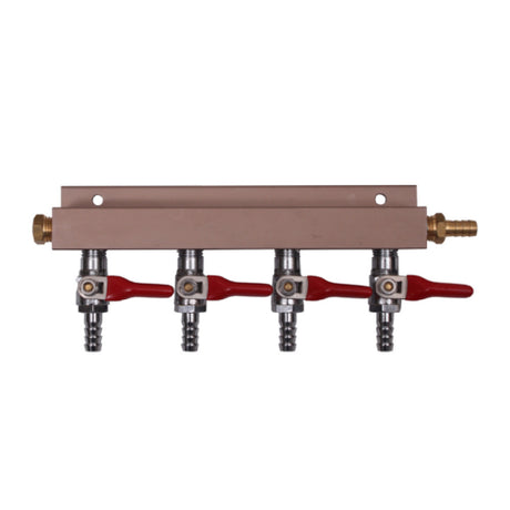 Glastender MAN4 Four Product Manifold Kit (includes: 6 Feet Of Red Gas Tubing Per Product & The Clamps Required For Connection To Keg Couplers (sold Separately))