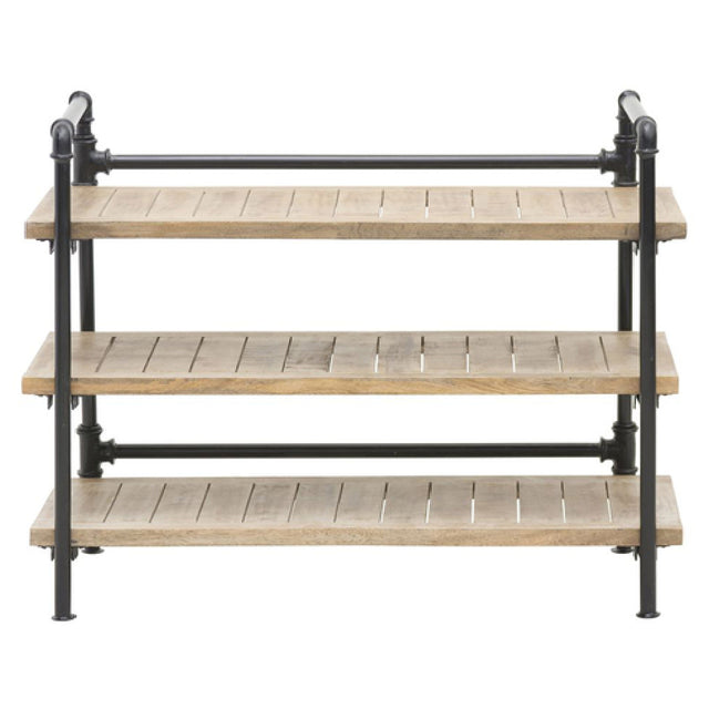 Hubert 74331 - Pipe Shelving Unit, 3-tier, 36" X 16" X 30"H