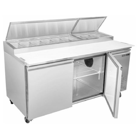 Maxximum MXSPP70HC Maxx Cold Select Series Refrigerated Pizza Prep Table Two-section