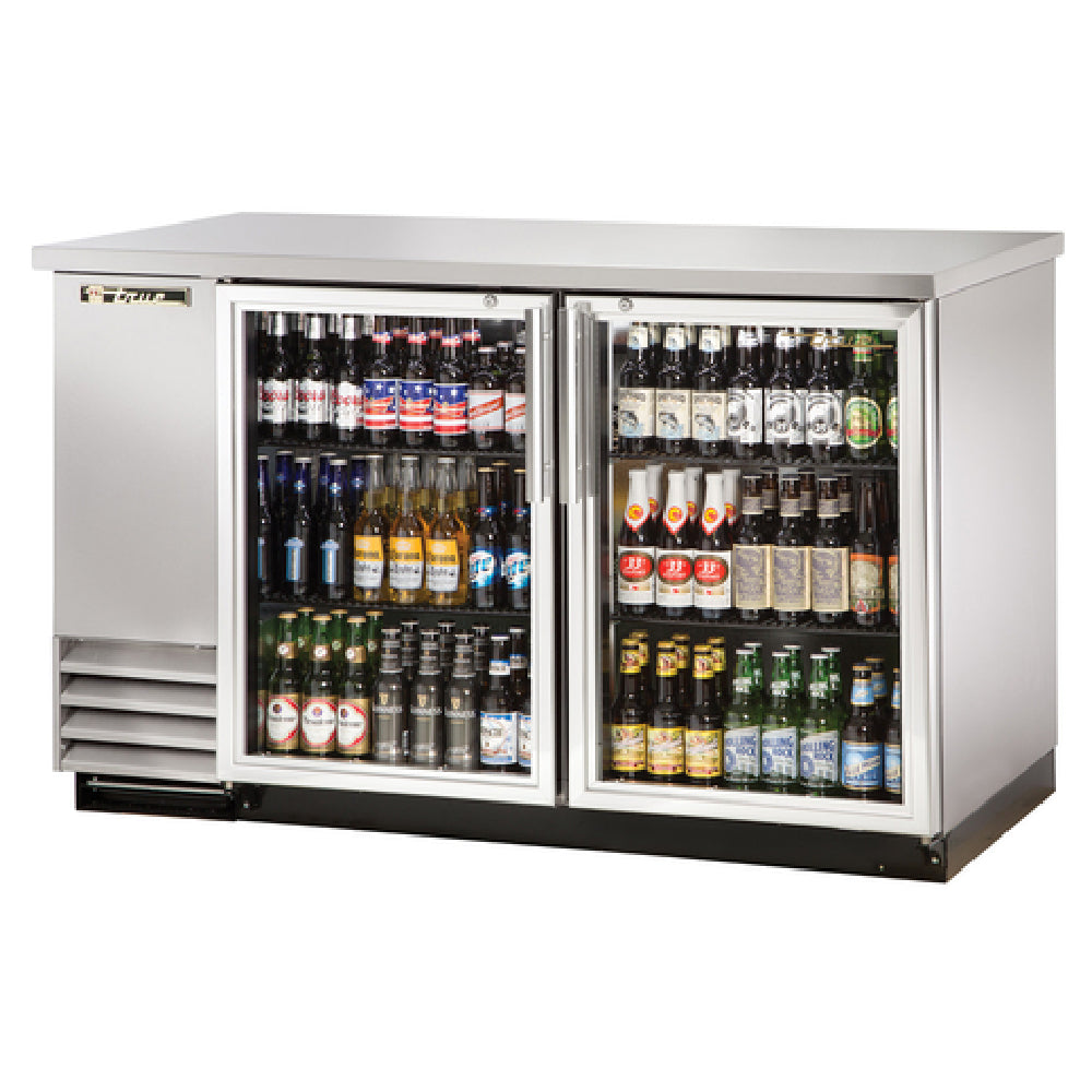 True Refrigeration TBB-2G-S-HC-LD Back Bar Cooler Two-section 58-7/8"W