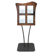 Hubert 35218 - Menu Board, 4-pocket, Floor Stand