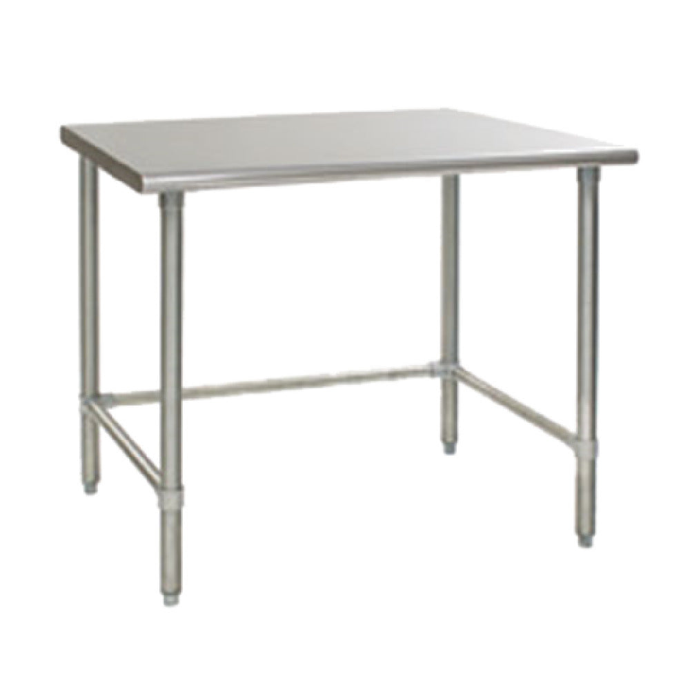 Eagle T3072STEB Deluxe Series Work Table 72"W X 30"D 16/300 Series Stainless Steel Top