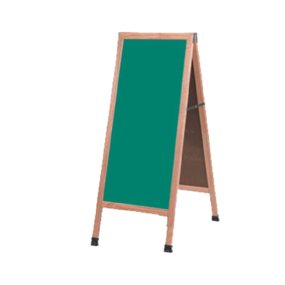 Aarco A-311SG Sidewalk Chalkboard 18"W X 42"H Green Porcelain Board