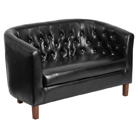 Flash Furniture QY-B16-2-HY-9030-8-BK-GG Hercules Colindale Series Loveseat 49-1/2"W X 28"D X 30"H