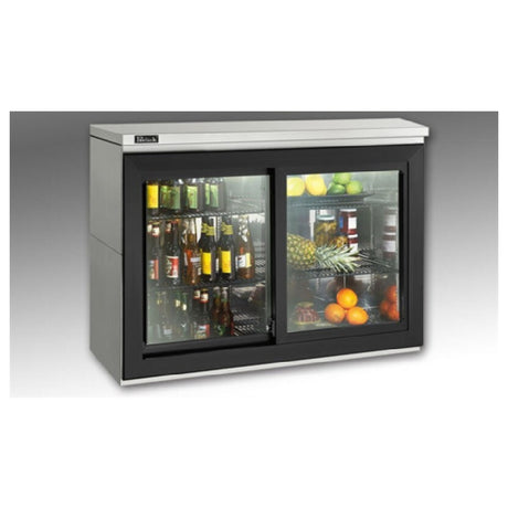 Perlick SDBR48 Sliding Door Refrigerated Back Bar Storage Cabinet Two-section