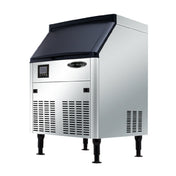 Serv-Ware SWUC-210F - Serv-Ware Ice Machine - 210 Lb Production - Undercounter - Dimensions: 26"W X 27.83"D X 38.94"H - Full Cube - LED Lighting - Bin Capacity: 80 Lb. - Exterior Material: Stainless Steel - Interior Material: Food-Grade Polyethylene - Insulation Material: Rigid Polyurethane Foam - R290 Refrigerant - BTU/H: 2100 - Defrosting: Automatic Operation - 1/2 HP - 115v/60/1-ph