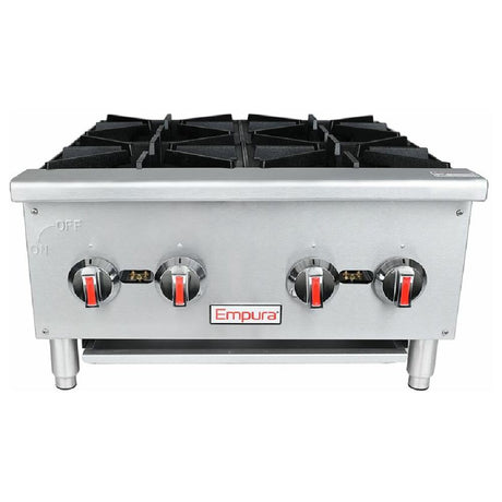 Empura Stainless EHP-4 Empura 24" Hot Plate 4-Burner Natural Gas