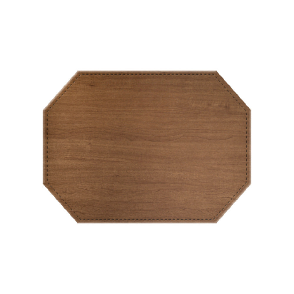 Risch TABLEMATOCT-SHERWOOD 15X11 Sherwood Faux-wood Table Mat (specify Color) 15" X 11"