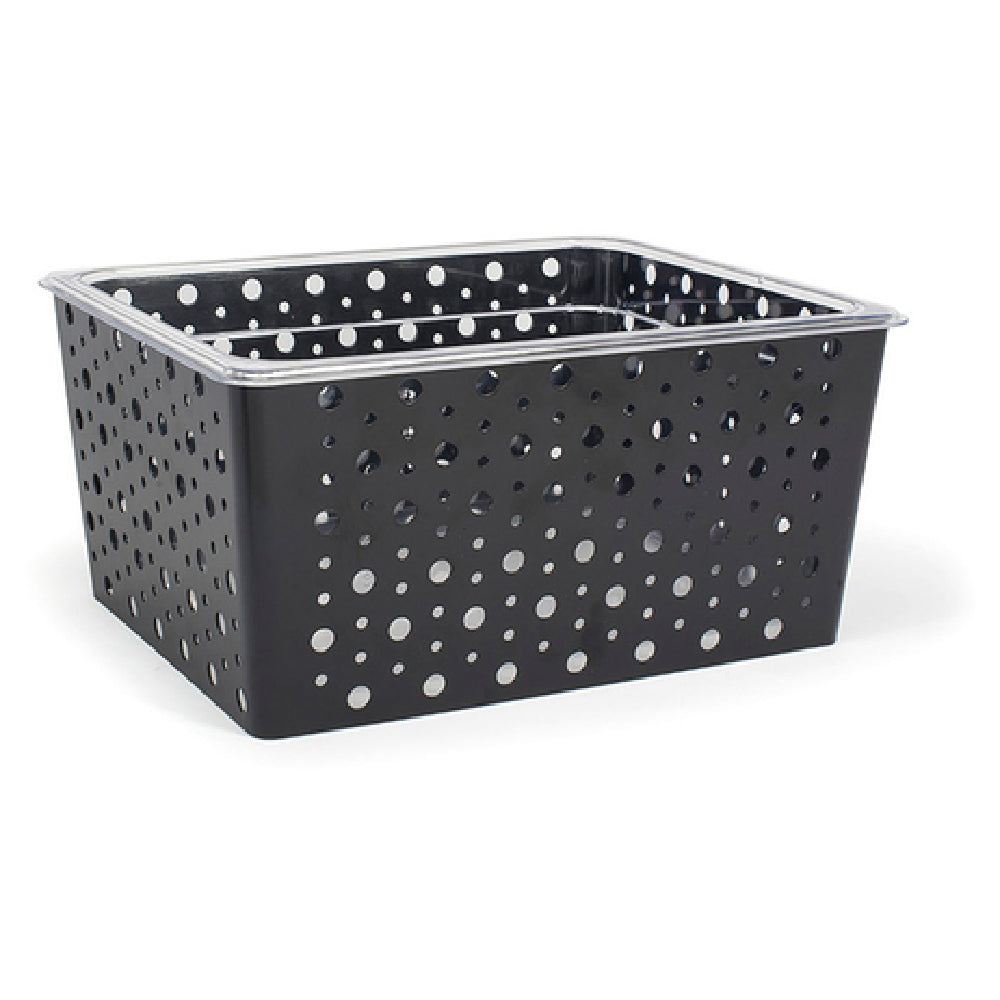 FOH BHO116BKI20 1/2 Size Dots Housing/Pan Set Deep Matte Black Includes One BHO114BKI20 1/2 Size Dots Housing Deep Matte Black