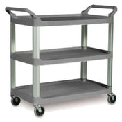 Rubbermaid FG409100GRAY - Xtra™ Utility Cart, 40-5/8"L X 20"W X 37-13/16"H, (3) Shelves