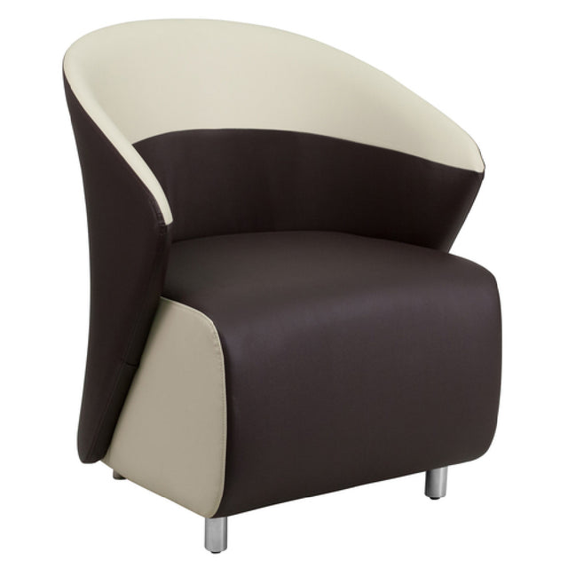 Flash Furniture ZB-8-GG Reception Chair Curved Arms Taut Seat And Back