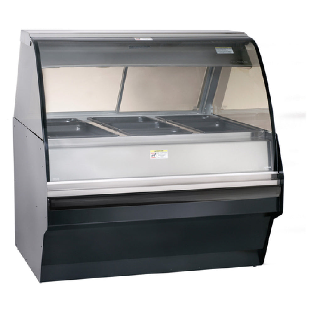 Alto Shaam TY2SYS-48/P-BLK Halo Heat® Hot Deli Display System Self-service TY2-48/P Display Case Mounted On A Low-profile 48" Decorator Base