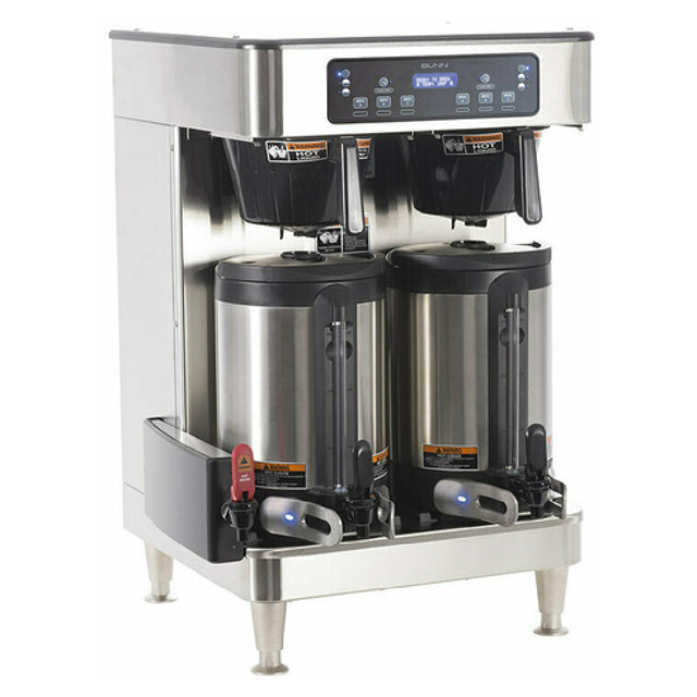 Bunn 51200.0102 ICB Twin Soft Heat® Automatic Coffee Brewer With Infusion Series Technology: (6) Brew Buttons & (3) Batch Sizes (1/2 Gal 1 Gal & 1-1/2 Gal)