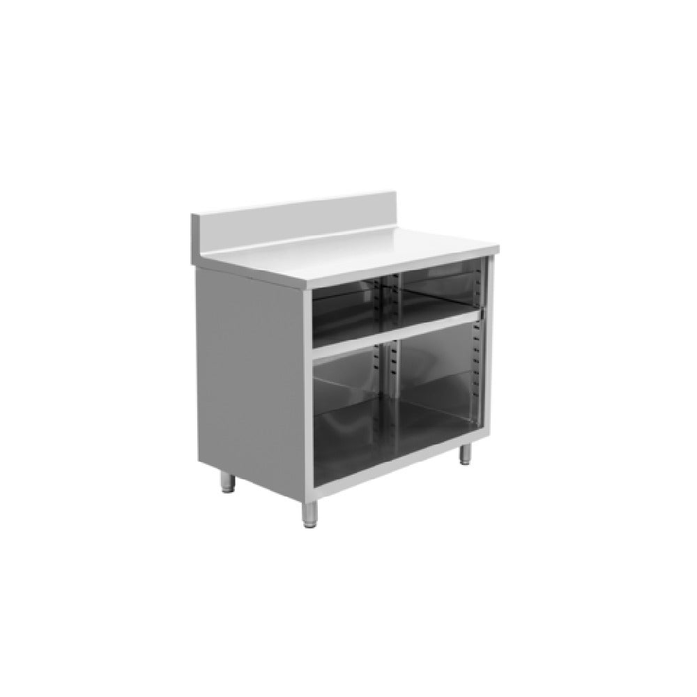 Hubert 24223 - Kratos® Enclosed Worktable, 36"W X 24"D X 42"H, 16 Ga