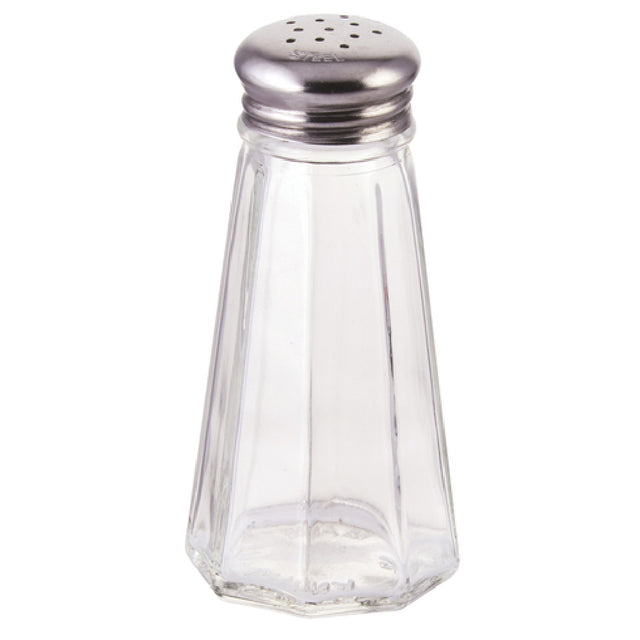 Winco G-117 Glass Shaker 3 Oz. Paneled