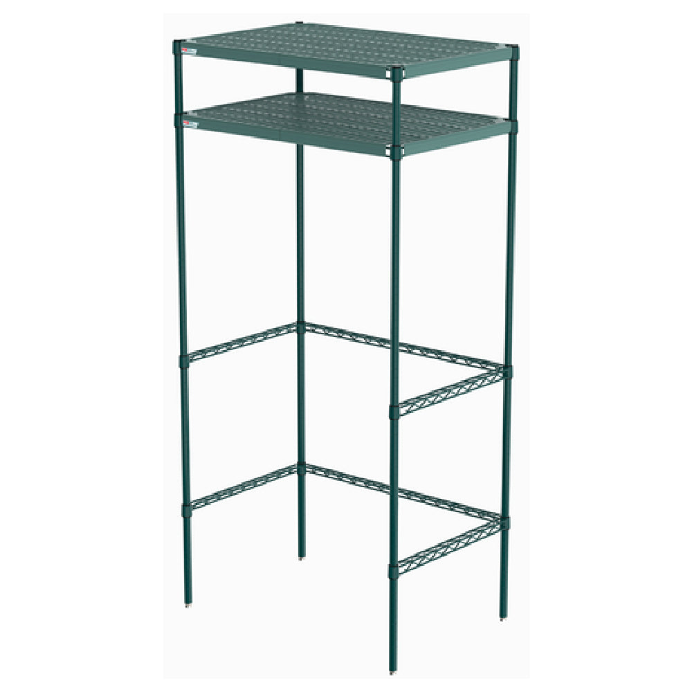 Metro CR243674PRH2 Super Erecta Pro® Housing Unit 36"W X 24"D (2) Overhead Shelves With Removable Polymer Shelf Mat