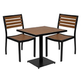 Flash Furniture XU-DG-10456033-GG Table And Chair Set Includes (1) 30"W X 30"D X 30"H Table