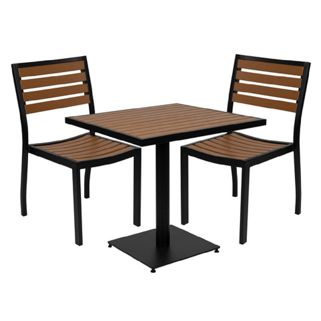 Flash Furniture XU-DG-10456033-GG Table And Chair Set Includes (1) 30"W X 30"D X 30"H Table