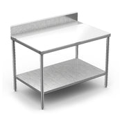 Winholt DPTSB-2448 - Work Table, 48"W X 24"D X 34"H, 5/8" Poly Top With 16/304 Stainless Steel Top Frame
