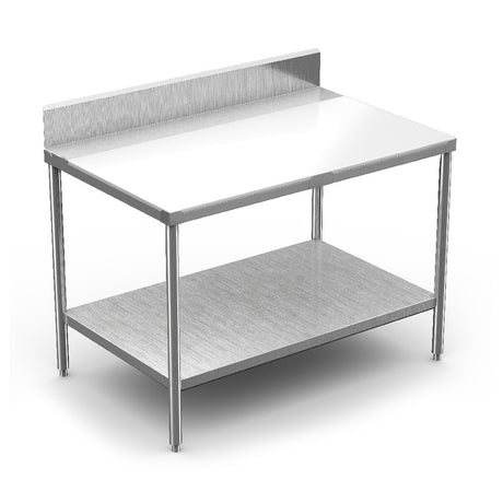 Winholt DPTSB-2448 - Work Table, 48"W X 24"D X 34"H, 5/8" Poly Top With 16/304 Stainless Steel Top Frame