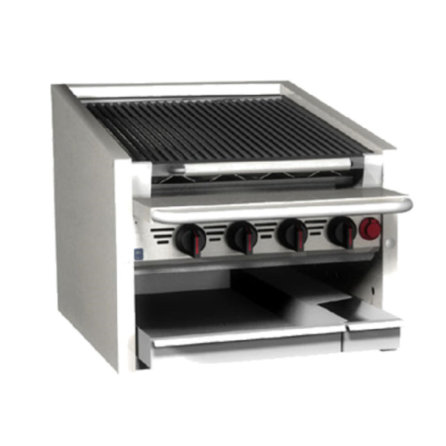 Magikitchn CM-SMB-648_NAT Coal Charbroiler Countertop Gas