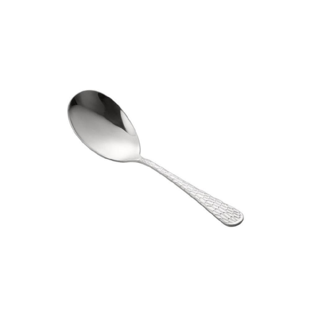 CAC China 8015-17 Auspicious Solid Spoon 9"L Extra Heavy Weight