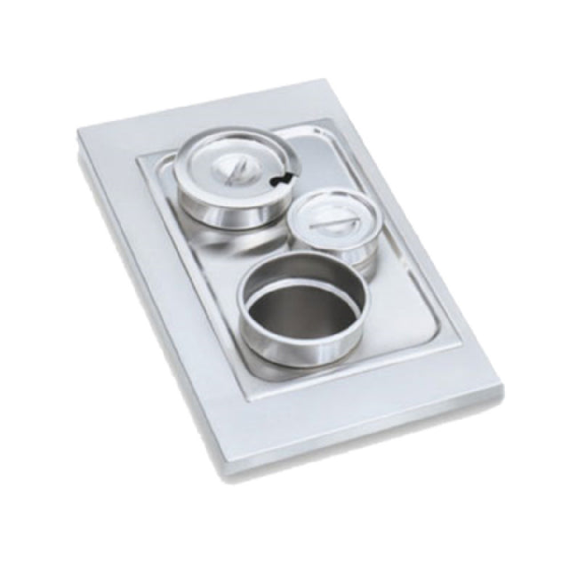 Vollrath 19193 Adapter Plate With (1) 4-7/8" & (2) 6-3/8" Inset Holes Fits 78154 & (2) 78164300 Series Stainless Steel