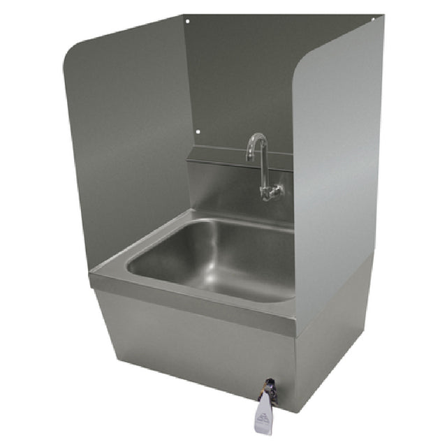 Advance Tabco 7-PS-28F Welded Side Splash 24"H (installed Height) Both Sides Plus Rear Panel