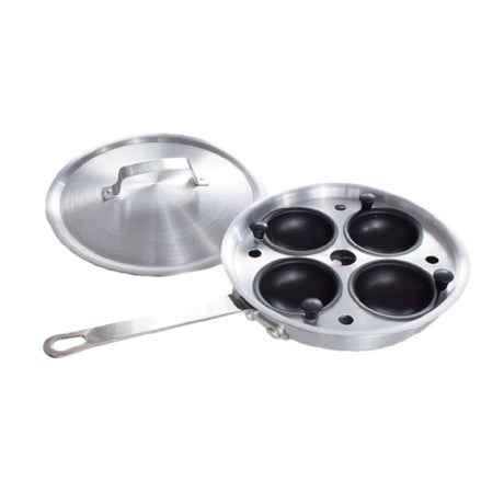 Crestware POA Egg Poacher Complete Set Includes: 8-1/2" Fry Pan Aluminum Tray & Teflon™ Platinum Pro Coated Cups