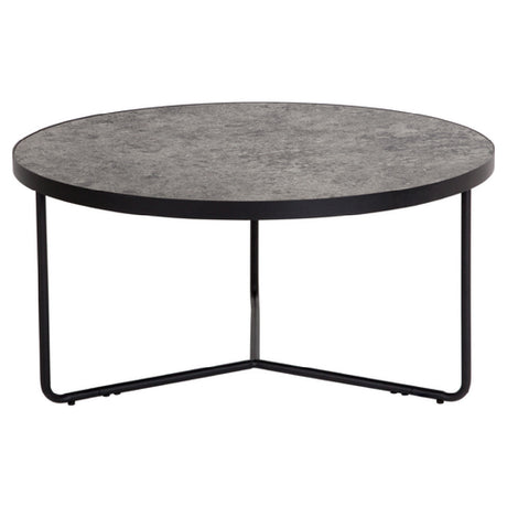 Flash Furniture HG-CT315-800X400-GG Providence Collection 31.5" Round Indoor Living Room Coffee Table In Faux Concrete Finish [HG-CT315-800X400-GG]