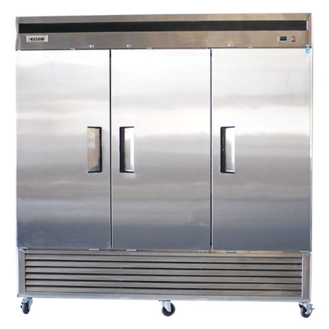 Bison BRF-71 Reach-In Freezer Three-section 71.0 Cu. Ft.