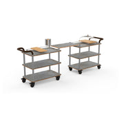 Steelite MGCRNX24GSXX Mogogo Roll'n Mini Brunch Time Station Grey Slate Shelves