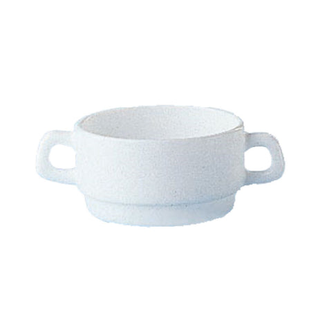 Arc Cardinal 28891 Arcoroc Restaurant White Double Handled Bowl 10.5 Oz (L:6.0'' X W:4.0'')