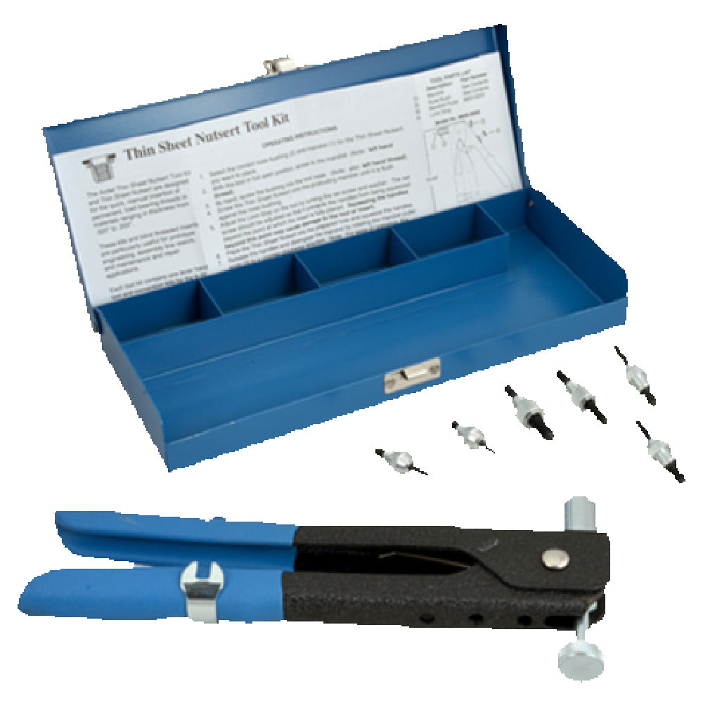 Franklin Machine Products 142-1229 Threaded Insert Tool Kit Installs In Sheet Metal From .020" To .200" Thick