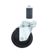 BK Resources 4SBR-2RA-LDP-TLB - Swivel Caster, 1-1/4" Expanding Stem, 4" Polyolefin Wheel