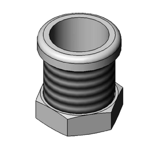 T&S Brass B-KFD Deck Flange (for Spray Hose 1" Thick Countertops)