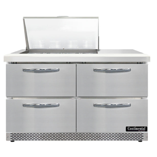 Continental Refrigerator SW48N12M-FB-D Mighty Top Sandwich Unit Front Breather