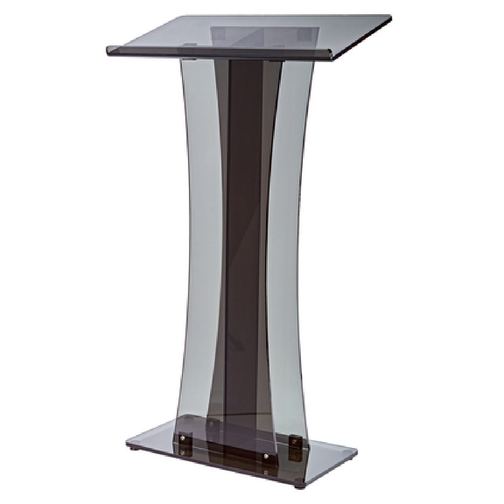 Alpine Industries ADI661-02-BLK Speakers Podium Lectern Floor Model Slanted Top