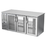 Beverage Air BB72HC-1-G-PT-S - Refrigerated Back Bar Pass-Thru Storage Cabinet, Three-section