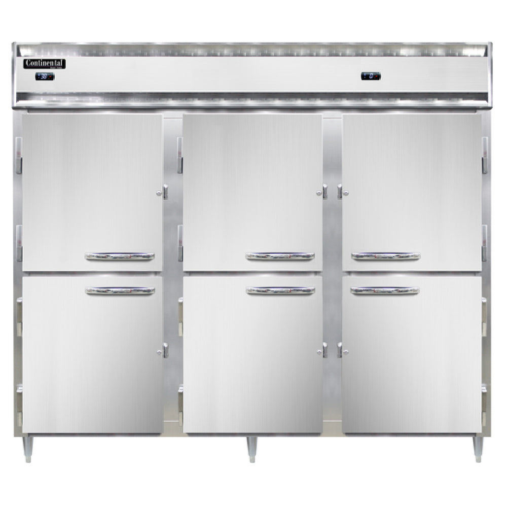 Continental Refrigerator D3RFFEN Designer Line Refrigerator/Freezer Reach-in Three-section
