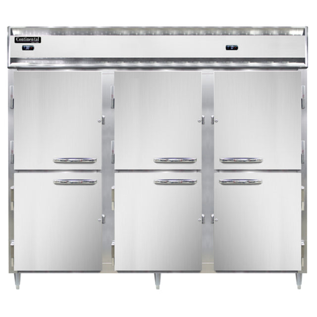 Continental Refrigerator D3RFFEN Designer Line Refrigerator/Freezer Reach-in Three-section