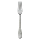 Libbey 794 039 (Formerly World Tableware) European Dinner Fork 8-1/4" Hammered Mirror Finish Handle