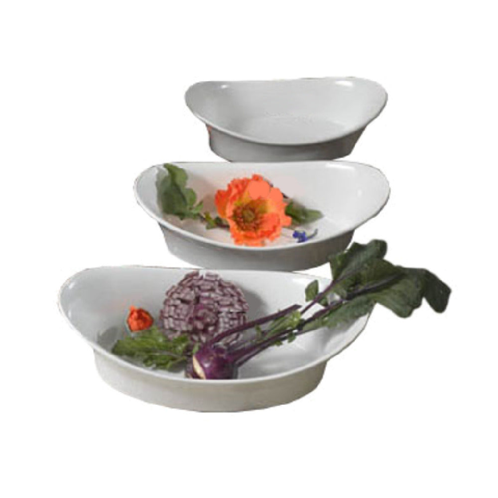Bon Chef 9928PLATINUMGRA - Au Gratin, 6" X 11-1/2" X 3-1/2", Sandstone Platinum Gray