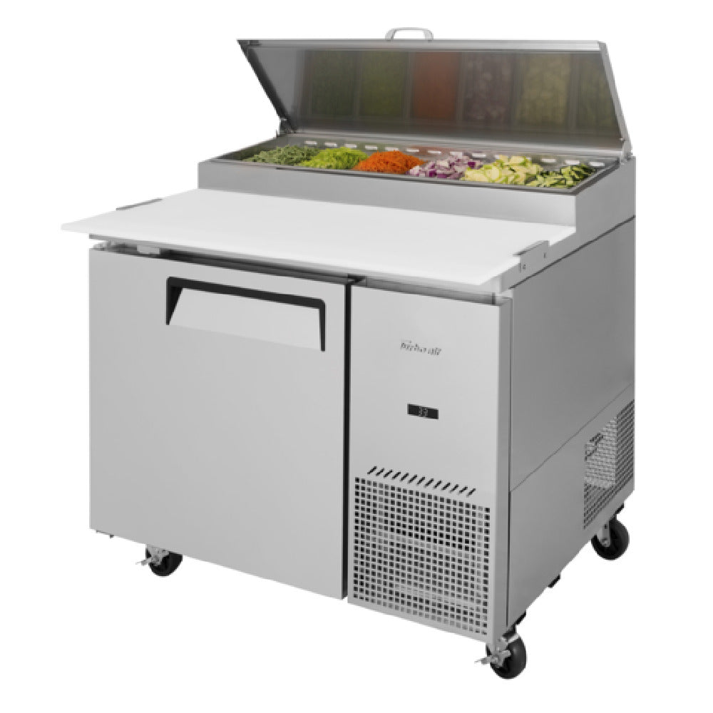 Turbo Air TPR-44SD-N Super Deluxe Pizza Prep Table One-section 14.0 Cu. Ft.