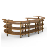 Steelite MGCMSA01BBXF - Open C Serving Station, 134.375" X 84.0" X 41.0", Modular