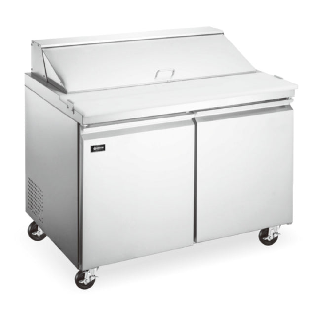 Omcan 50129 (PT-CN-0920-M-HC) Mega Top Salad / Sandwich Prep Table Two-section