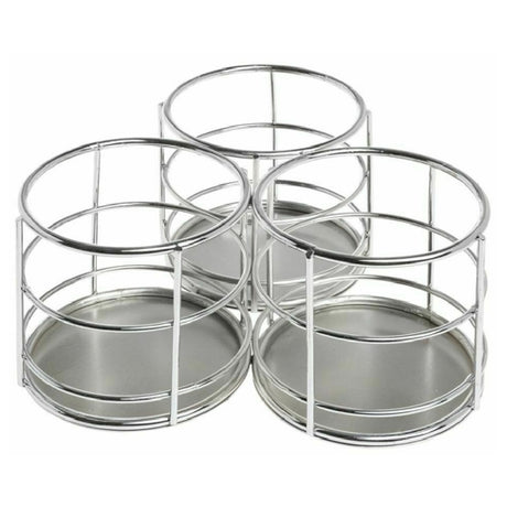 Hubert 82240 - Flatware Holder, 3-compartment, 7-1/5"L X 7-3/5"W X 3-3/4"H